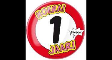 Paperdreams - XL Button - 1 jaar - Doorsnee 10 cm