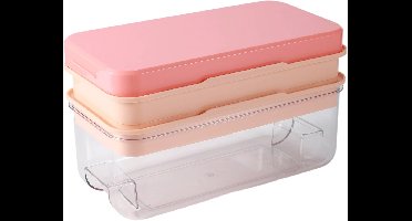 KitchenLove IJsblokjesmaker - IJsblokjesvorm met Deksel & IJsschep - 64 IJsblokjes