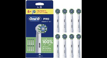 Oral-B Pro Cross Action Opzetborstels - Wit - 8 Stuks