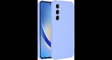 Accezz Hoesje - Geschikt voor Samsung Galaxy A35 - Liquid Silicone Backcover - Paars