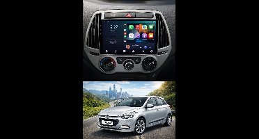 ADIVOX 9 inch T2 geschikt voor Hyundai i20 2012-2014 Android 15 CarPlay/Auto/Wifi/RDS/DSP/NAV/5G/DAB+