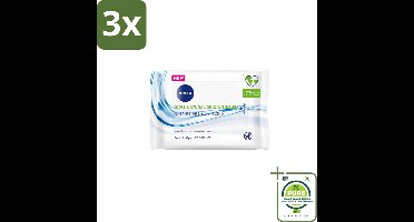 3 x NIVEA - Reinigingsdoekjes - Verfrissend - Verwijdert Waterbestendige Make-up - 25 Doekjes - Grootverpakking - Reinigen - Make-up Remover - Gezichtsdoekjes - NIVEA - Verfrissend