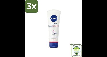 3 x NIVEA - Handcrème - 3-in-1 Herstel - Verlicht - Herstelt - Beschermt - 100 ml - Grootverpakking - Handcreme - Droge Handen - Beschadigde Handen - NIVEA - Dexpanthenol