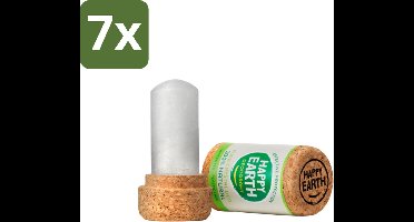 7 x Happy Earth – Deodorant Crystal – 100% Natuurlijk Unscented – 90 g - Geurloze Deodorant - Hypoallergene Deodorant - Kristal Deodorant - Natuurlijke Deodorant - Gevoelige Huid