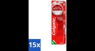 15 x Colgate – Max White Infinite – Tandpasta – 75 ml - Witte Tanden - Anti-vlekken Bescherming - Tandpasta - Glazuur Beschermen - Tandvlees Gezond
