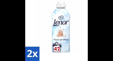 2 x Lenor – Wasverzachter – Sensitive – 42 Wasbeurten - 882 ml - Gevoelige Huid - Wasverzachter - Hypoallergen - Milde Wasverzachter - Dermatologisch Getest