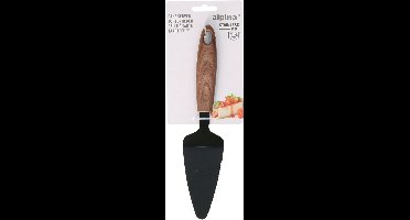 Alpina Taartschep - RVS - zwart/bruin - 25 cm - Keukengerei - opdienen/serveren van taartjes
