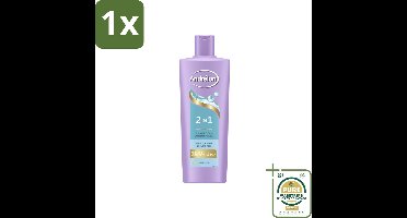1 x Andrélon – Shampoo 2-in-1 – Iedere Dag – 400 ml- 2-in-1 Shampoo En Conditioner - Haar Verzorging - Vitamine B5 - Haartype - Haarkleur