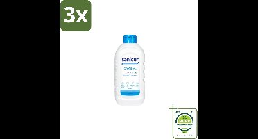 3 x Sanicur – Bad & Douchegel – Original – 1000 ml - Grootverpakking - Bad En Douche Gel - Huidverzorging - Vochtregulerend - PH-huidneutraal - Huidbeschermend
