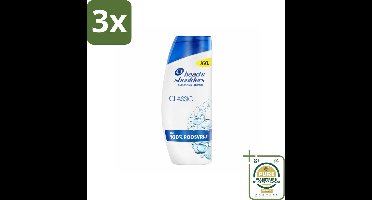 3 x Head & Shoulders – Shampoo – Classic – 625 ml - Grootverpakking - Anti-roos Shampoo - Roosvrij Shampoo - Hoofdhuid Verzorging - Microbiome Balance - Schone Hoofdhuid