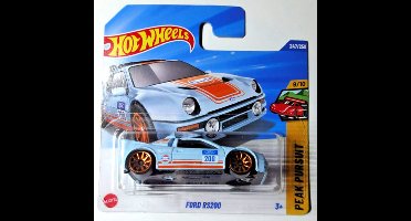 HOT WHEELS FORD RS200 GULF BLUE 247/250 1:64 HW PEAK PURSUIT 9/10 SHORT CARD (2025)