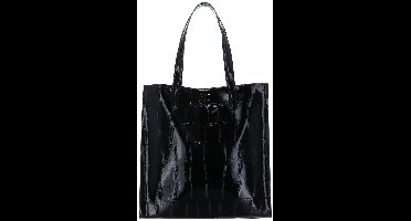 Ted Baker Grote Shopper Dames - Schoudertas - Dierenprint - Vannda - Zwart