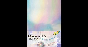 Folia Iriserend papier - 12 vel voor creaties met reflectie effecten