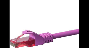 Danicom UTP CAT6 patchkabel - 10 meter roze - 100% koper - netwerkkabel - internetkabel - UTP kabel - RJ45 - 1000 mbit/s