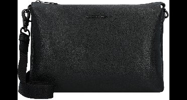 MANDARINA DUCK Leren Schoudertas Mellow Leather Crossover Bag Nero Zwart