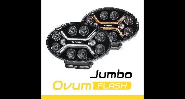 SKYLED Jumbo Ovum Flash FULL LED met positielicht wit/amber ingebouwde led flitser 6.400 Lumen 120 watt IP69K