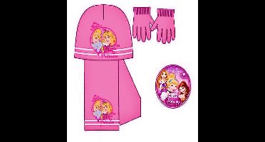 Disney Princess 3-Delige Set - Muts + Sjaal + Handschoenen - Roze - Maat 52 cm (±2-5 jaar)