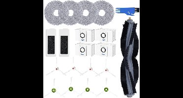 Vervangingsaccessoirekit voor Deebot T20 Omni/T20e Omni - Inclusief hoofdborstel - Filter - zijborstels - dweilen - stofzakken - borstelreinigingshulpmiddel