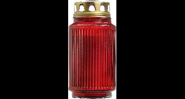 Bolsius Lantaarnglas Met Deksel Rood (1 stuk)