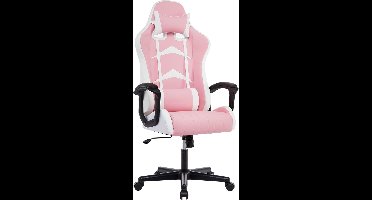 Ergonomische Bureaustoel - Bureaustoelen voor Volwassenen en Kinderen - Gaming Stoel - Chair Kantelbaar - Roze