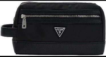GUESS accessoiretas Berlin Small Necessaire Dark Black zwart