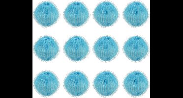 Verpakking van 12 stuks dierenhaarverwijderaars, herbruikbare ballen voor het verzamelen van haar voor wasmachines en drogers, verwijdert effectief katten- en hondenhaar uit kleding (blauw)
