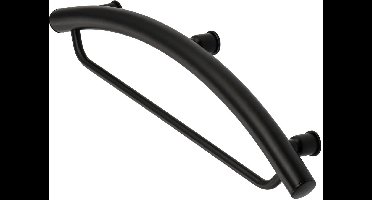 Sanifun Gero 2-in-1 wandhanddoekhouder – nero mat – RVS – 150 kg draagvermogen