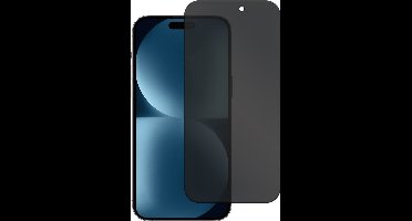 Privacy Screenprotector Geschikt voor iPhone 15 / iPhone 16 – Gehard Glas – Anti‑Spy – 9H – Krasbestendig – Transparant – Case Friendly