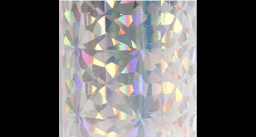 Deco folie, b: 15,5 cm, zilver, 50cm