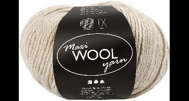 Creativ Company wolgaren zandkleur mix 125m 100gr breigaren.