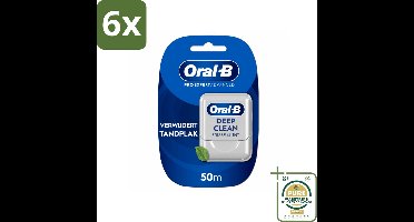 Oral-B - Pro-Expert Advanced – Flosdraad – 50 m – Tandzijde - Voordeelverpakking - 6 stuks - Mondgevoel - Tandenborstel