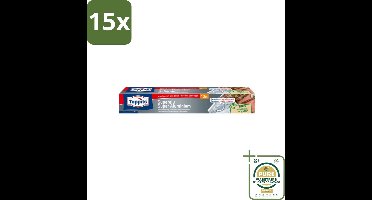 15 x Toppits – Aluminiumfolie – Super Sterk – 10 m - Grootverpakking - Koffiezetapparaat