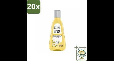 20 x Guhl - Shampoo - Colorshine Blond - 250 ml - Grootverpakking - Blond Haar - Stralend Blond Haar - Kleurverzorging - Glans - Chardonnay Bes