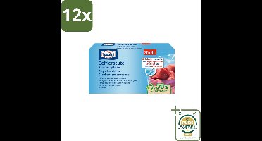Toppits – Diepvrieszakjes – 3 Liter – 30 Zakjes - Voordeelverpakking - 12 stuks - Diepvrieszak 3 l - Vrieszak