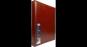 Multo ringband Hannibal - formaat A4 - 23-ring - 25mm ringhoogte - kunstleder - cognac - MU-100104