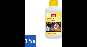 Melitta - Perfect Clean – Melksysteemreiniger – Voor volautomatische espressomachines – 250 ml - Bulkverpakking - 15 stuks