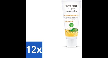 12 x WELEDA - Kindertandpasta - 50 ml - Tandpasta Voor Kinderen - Kindertandpasta - Fluoridevrije Tandpasta - Biologische Tandpasta - Tandpasta Met Calendula