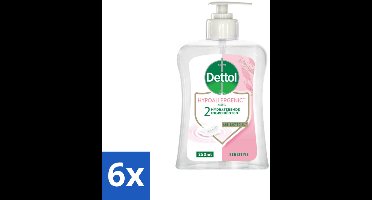 6 x Dettol - Handzeep - Hypoallergenic - Gevoelige Huid - 250 ml - Handzeep - Hypoallergeen - Gevoelige Huid - Antibacterieel - Dermatologisch Getest