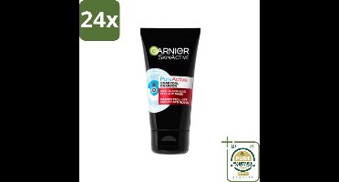 Garnier - Pure Active - Peel-Off Masker - Charcoal - 50 ml - Voordeelverpakking - 24 stuks - Poriën vermindering - Mee-eters verwijderen