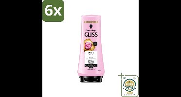 Gliss - Hair Repair - Conditioner met Liquid Silk voor Zijdezacht Haar - 200 ml - Voordeelverpakking - 6 stuks - Zijdezacht haar - Dof haar