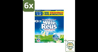 Witte Reus - Waspoeder - Witte Was - 90 Wasbeurten - 4,5 kg - Voordeelverpakking - 6 stuks - Vlekkenverwijderaar - Wasmiddel