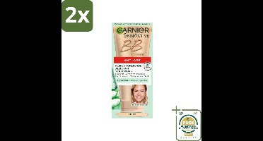 Garnier - SkinActive - BB Cream Light - Anti-Aging - Getinte Dagcrème - 50 ml - Voordeelverpakking - 2 stuks - Dagcrème - Garnier
