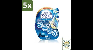 5 x Witte Reus - Wellness Scents Toiletblok - Vitality - 1 Toiletblok - Grootverpakking - Toiletblok - Wellness Geur - Reiniging - Essentiële Oliën - Anti-kalk