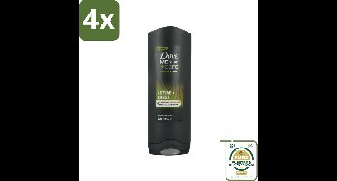 Dove Men+Care Douchegel - Sport Active Fresh - 250 ml - Voordeelverpakking - 4 stuks - Sport - 2-in-1