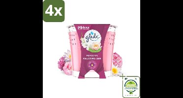 Glade - Geurkaars Relaxing Zen - 100% Raapzaadwas - 112 g - Voordeelverpakking - 4 stuks - Geurkaars - Relax