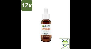 Garnier - SkinActive - Nachtserum - Anti-Pigmentvlekken - 10% Vitamine C & Hyaluronzuur - 30 ml - Voordeelverpakking - 12 stuks - Nachtcreme - Vitamine c serum