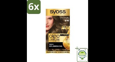 Syoss Oleo Intense - Haarverf - 6-10 - Donkerblond - 115ml x 6
