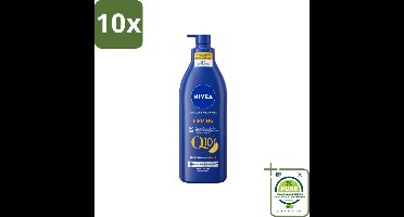 10 x Nivea - Q10 - Verstevigende Bodylotion met Pomp - Vitamine C - 48 uur Hydratatie - Voor Droge Huid - 400 ml - Grootverpakking - NIVEA Q10 - Bodylotion - Droge Huid - Verstevigende Bodylotion - Vitamine C