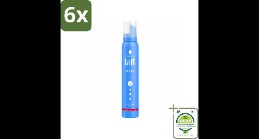 Taft - Haarmousse - Ultra 4 - Volumineuze fixatie - 200 ml - Voordeelverpakking - 6 stuks - Haar mousse - Volume mousse