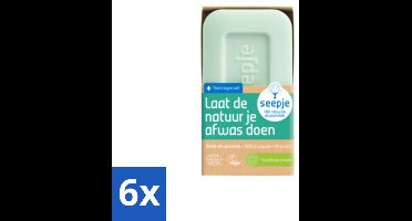 Seepje - Afwaszeep - Handgemaakt & Biologisch - Tintelfrisse Limoen Geur - 120 gr - Voordeelverpakking - 6 stuks